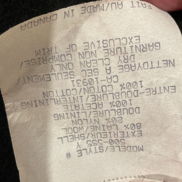 Laura Winter Coat Fringe w Belt - Picture 2 of 6